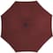 9ft. Solar Lighted Outdoor Patio Market Umbrella